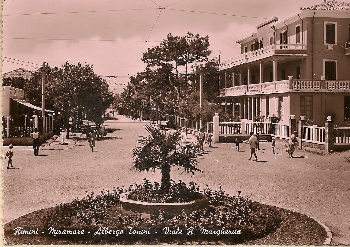 RIMINI - ALBERGO TNINI. VIALE R. MARGHERITA - V1948