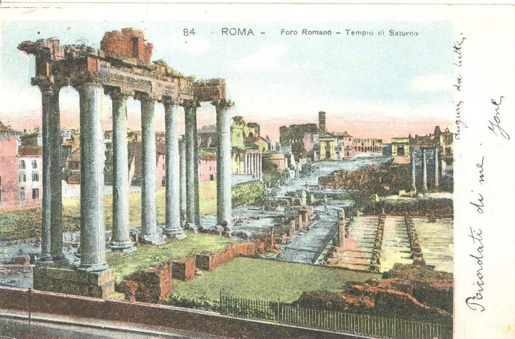 ROMA - FORO ROMANO - TEMPIO DI SATURNO - V1905