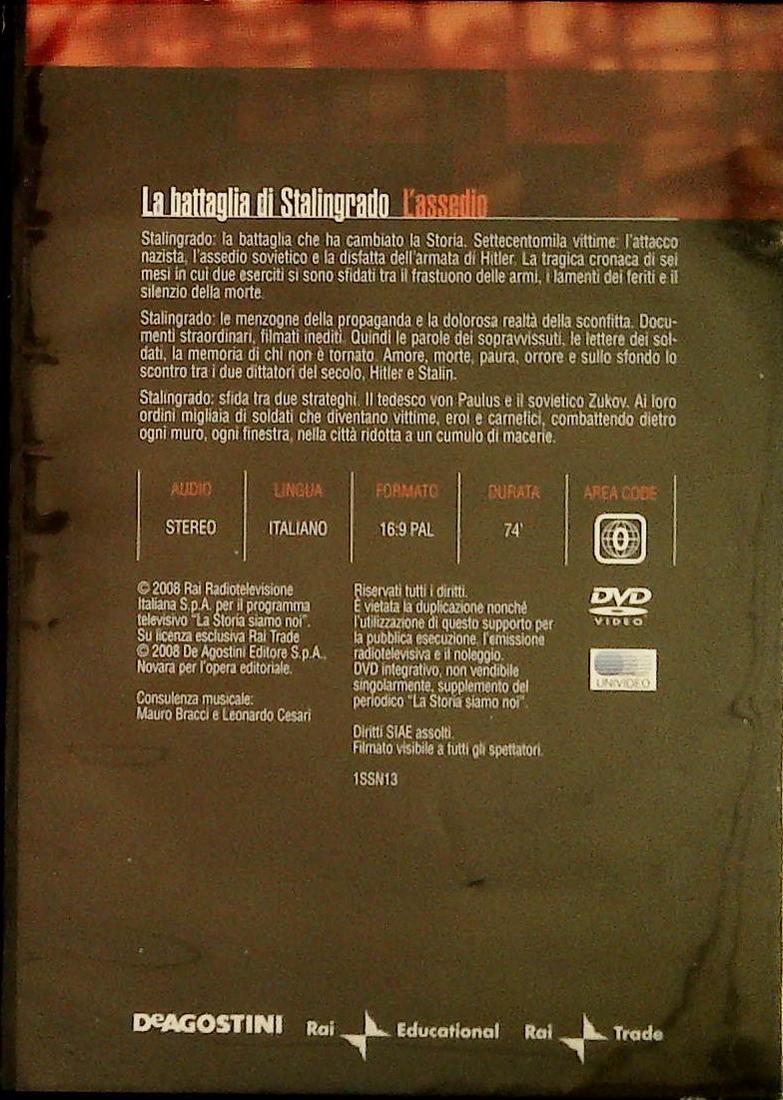 LA BATTAGLIA DI STALINGRADO., L'ASSEDIO - LASTORIASIAMO NOI - DVD