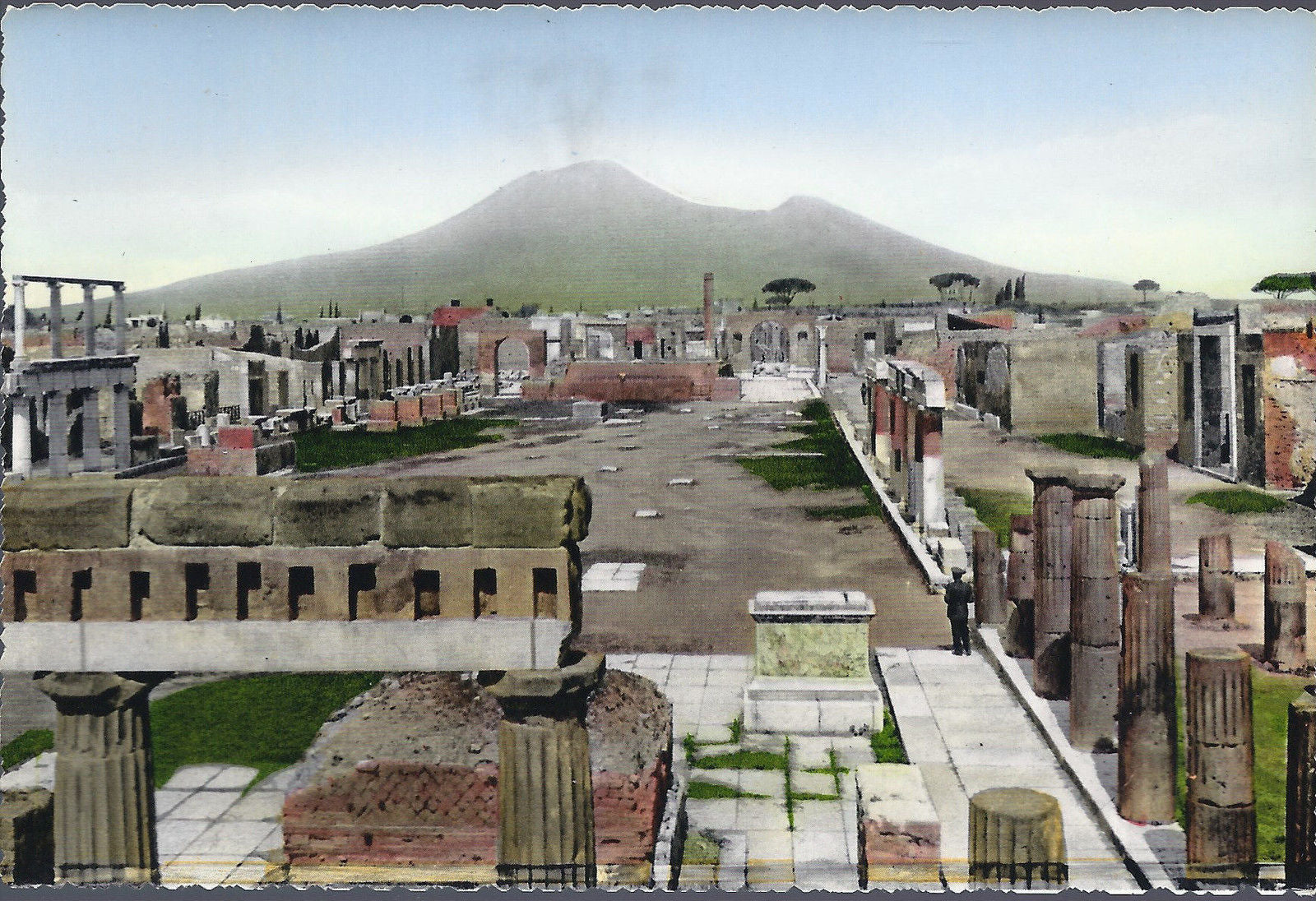 POMPEI - FORO CIVILE - NV - ACQUARELLATA