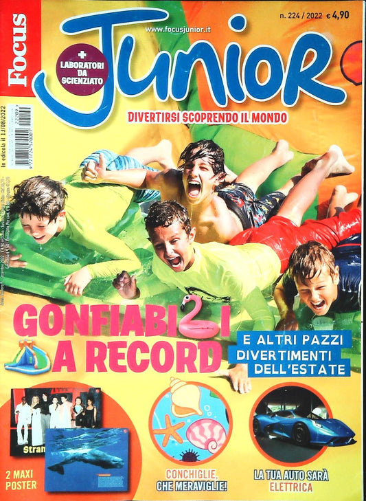 FOCUS JUNIOR N. 224 - GONFIABILI DA RECORD - OUTLET DEL LIBRO
