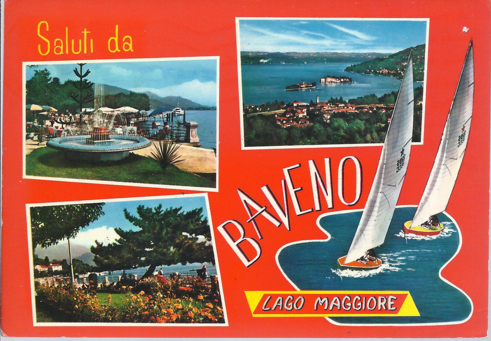 BAVENO - SALUTI - 3 VEDUTINE - V1973