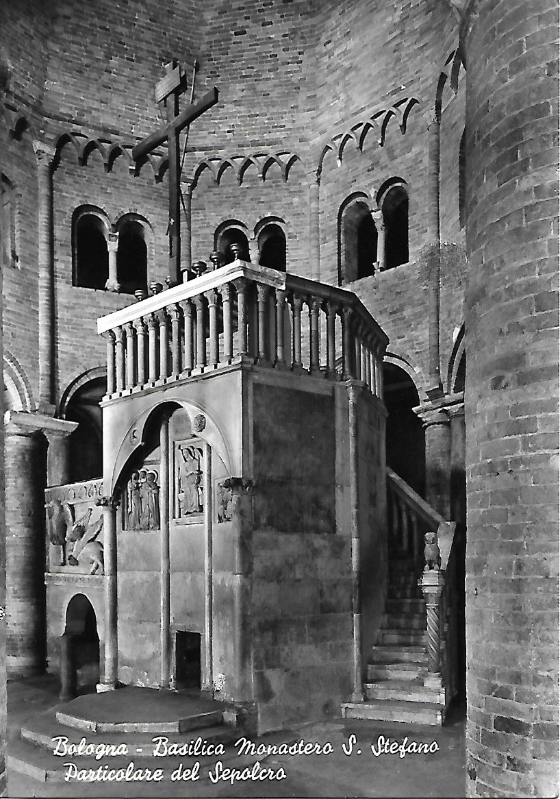 BOLOGNA BASILICA MONASTERO S.STEFANO - PARTICOLARE DEL SEPOLCRO - NV