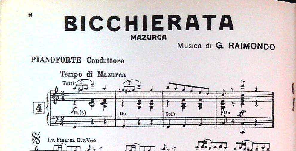 G. RAIMONDO - 8 BRANI - SPARTITO-SHEET MUSIC