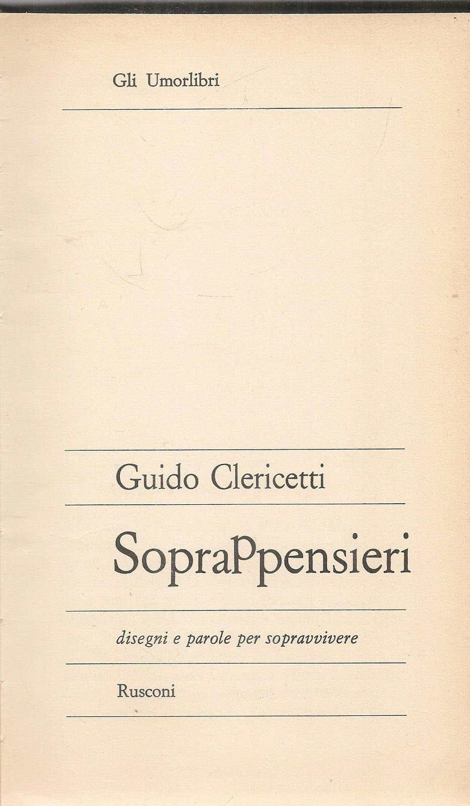 SOPRAPPENSIERI - GUIDO CLERICETTI