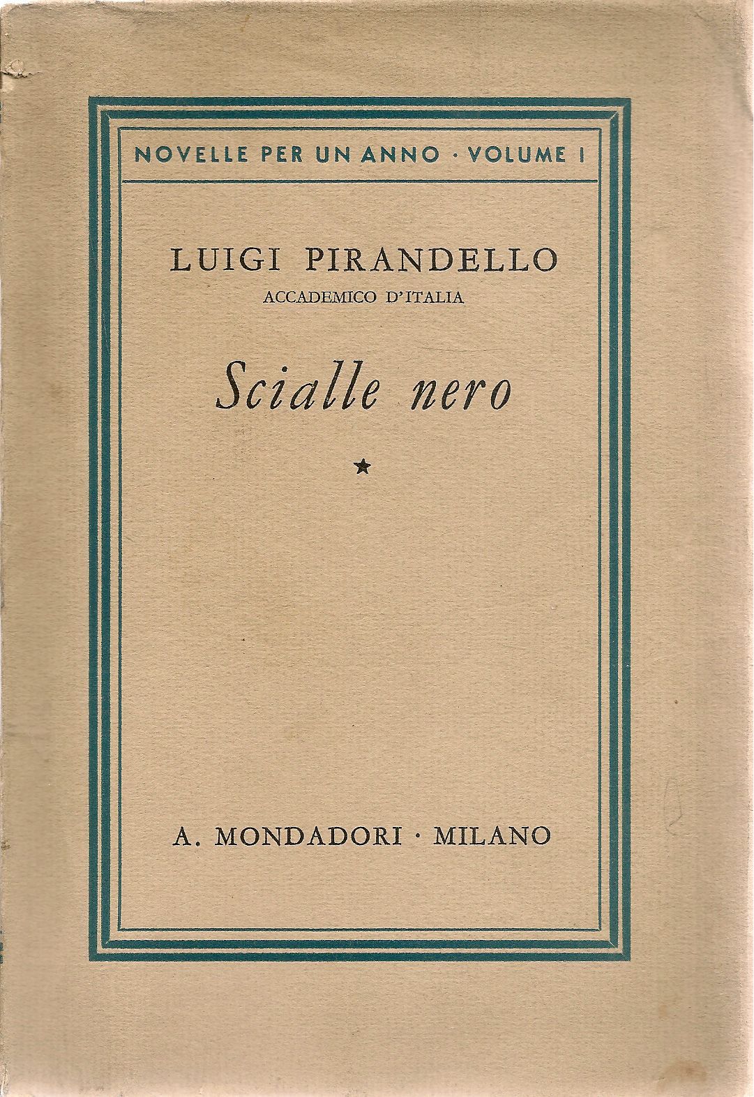SCIALLE NERO - LUIGI PIRANDELLO