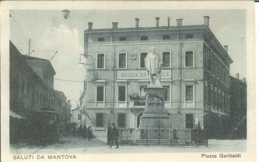 MANTOVA - PIAZZA GARIBALDI - NV - TRAM