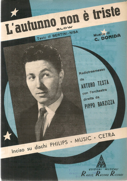 L'AUTUNNO NON E' TRISTE - PIPPO BARZIZZA - SPARTITO-SHEET MUSIC