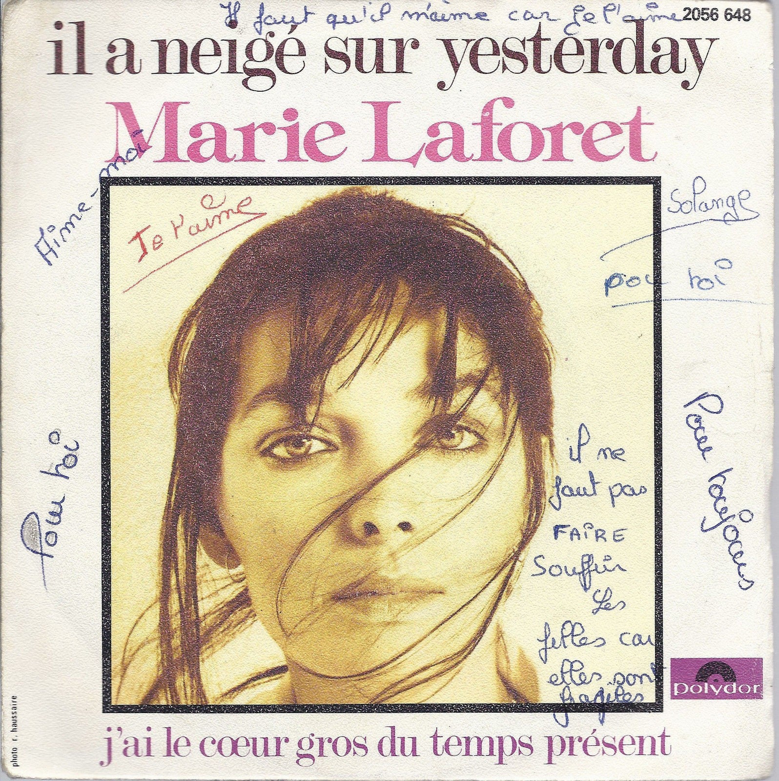 IL A NEIGE' SUR YESTERDAY - J'AI LE COEUR GROS DU