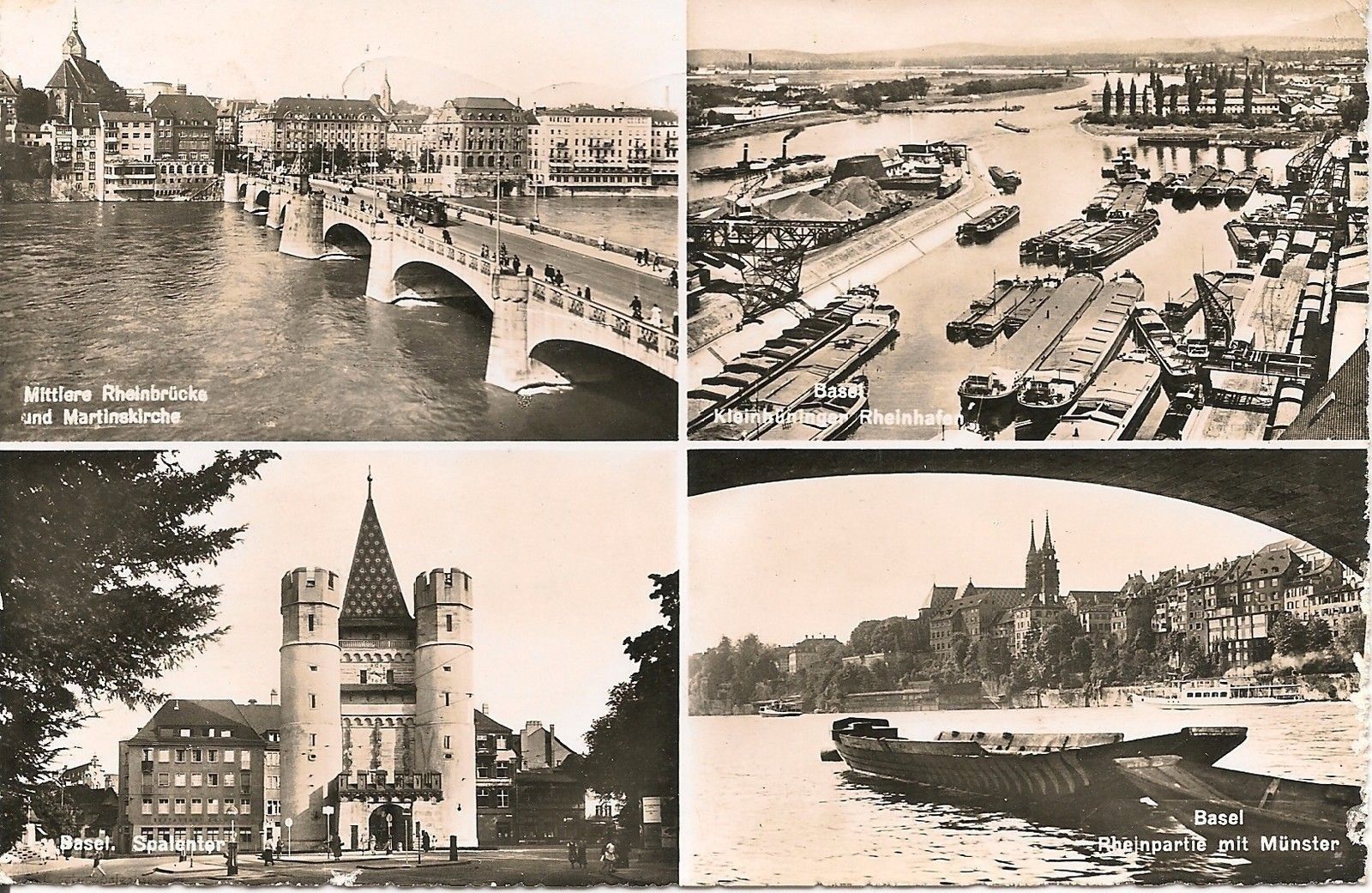 BASILEA/BASEL - 4VEDUTE/4BILDER - V/G1955