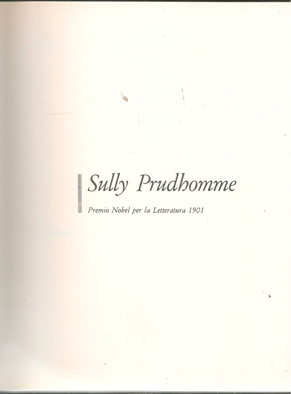 SULLY PRUDHIOMME - I PREMI NOBEL PER LA LETTERATURA