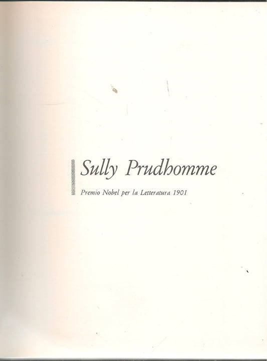 SULLY PRUDHIOMME - I PREMI NOBEL PER LA LETTERATURA