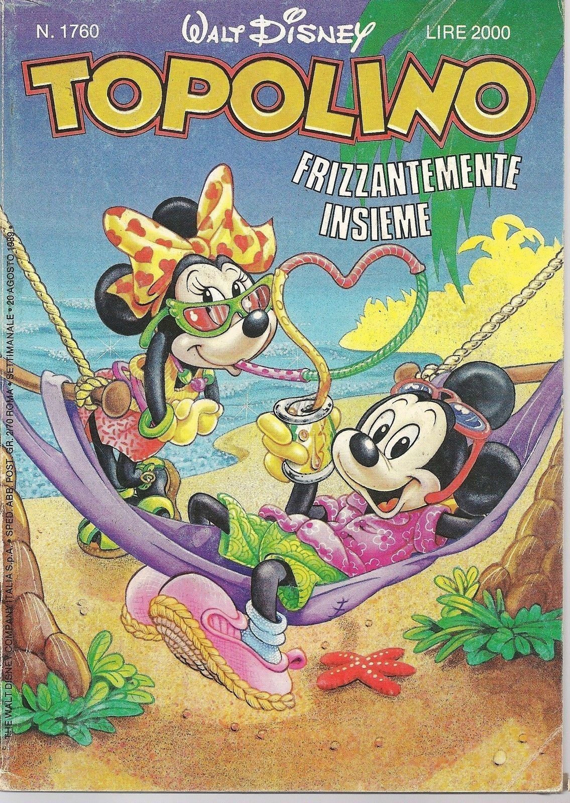 TOPOLINO N° 1760 -20 AGOSTO 1989