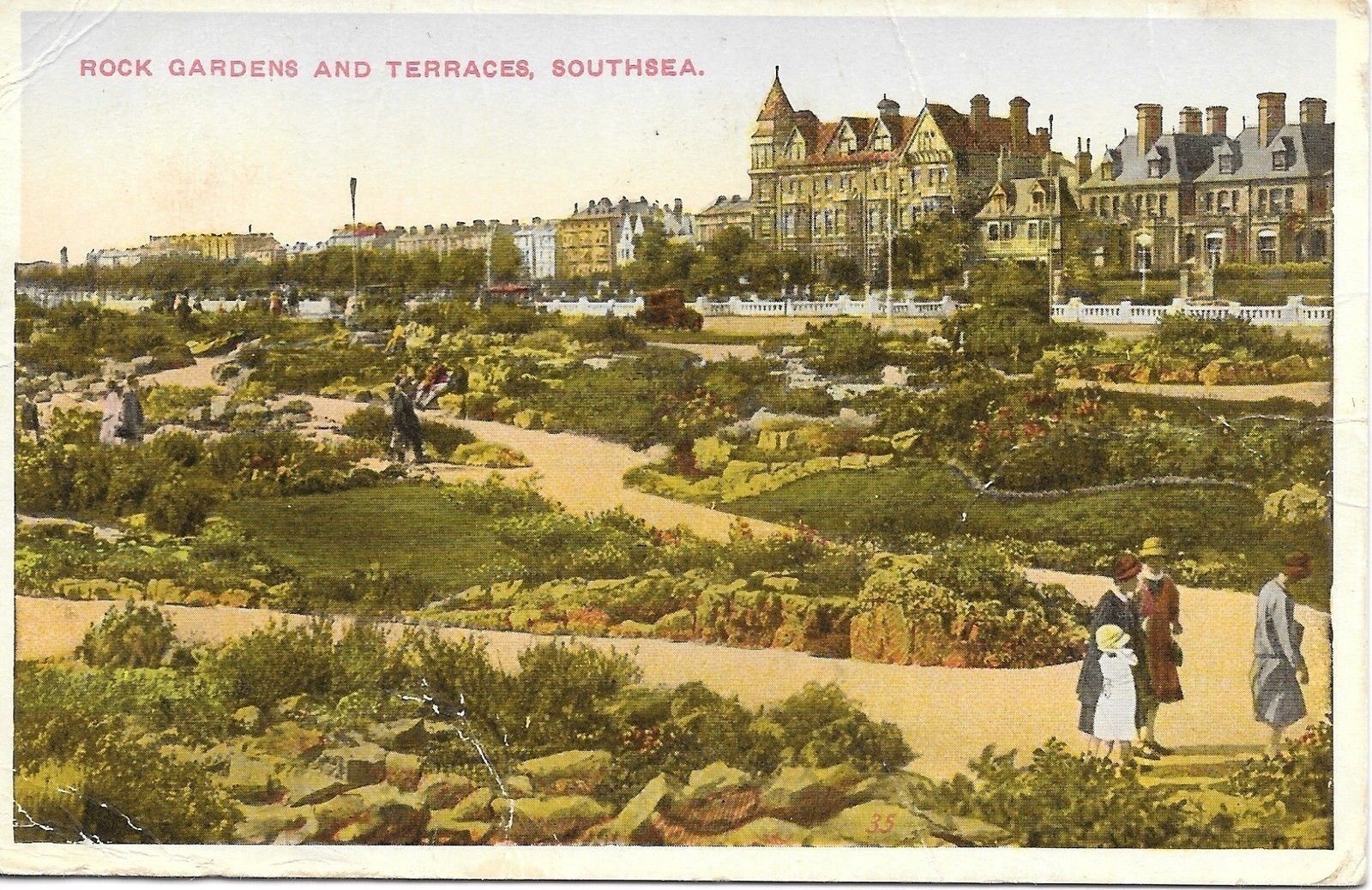 SOUTHSEA - ROCK GARDENS AND TERRACES - V/T1937