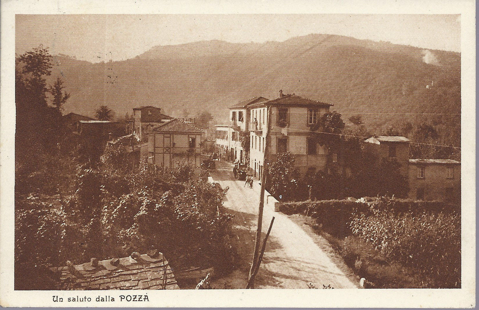 LA POZZA di S. COLOMBANO CERTENOLI - UN SALUTO - V 1928 - FP