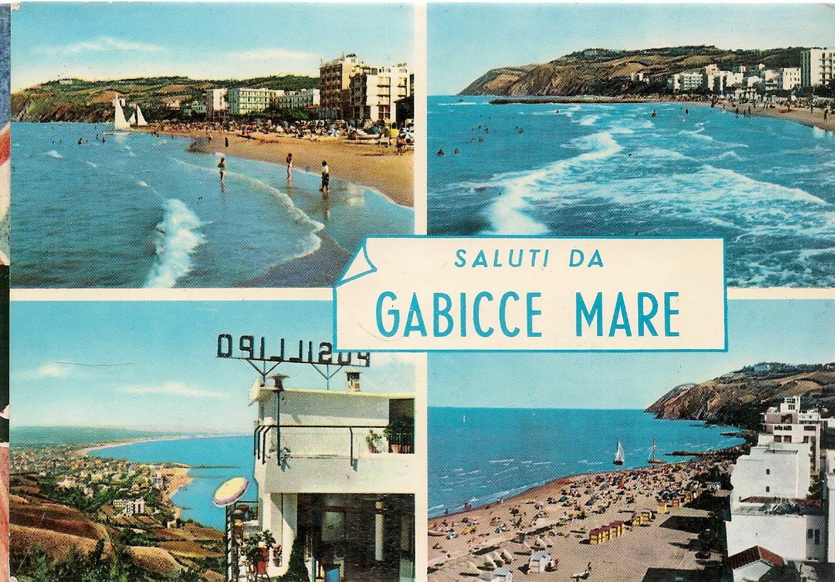 SALUTI DA GABICCE MARE - QUATTRO VEDUTE - V1960