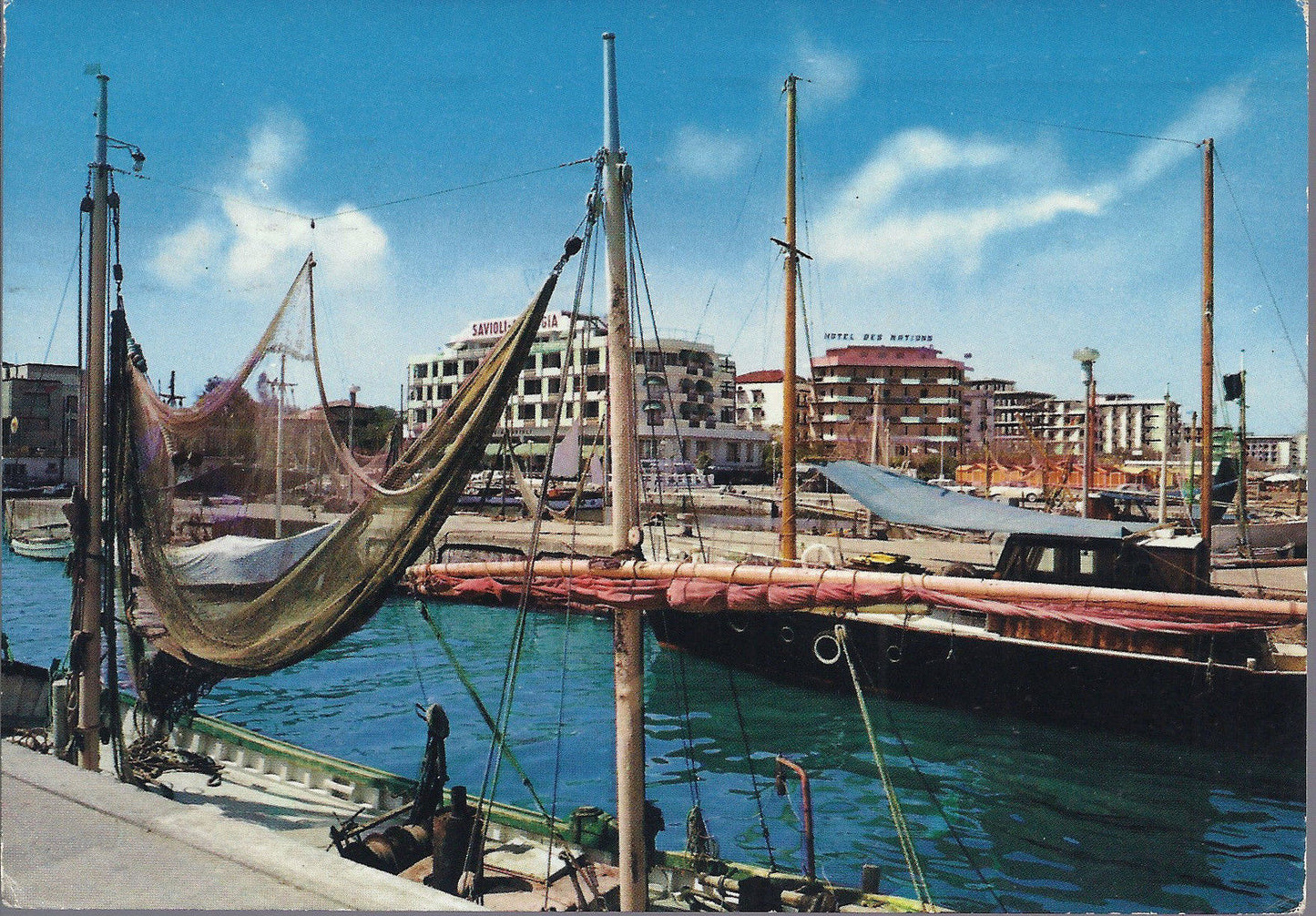 RICCIONE - IL PORTO E LA DARSENA - V 1967 - FG