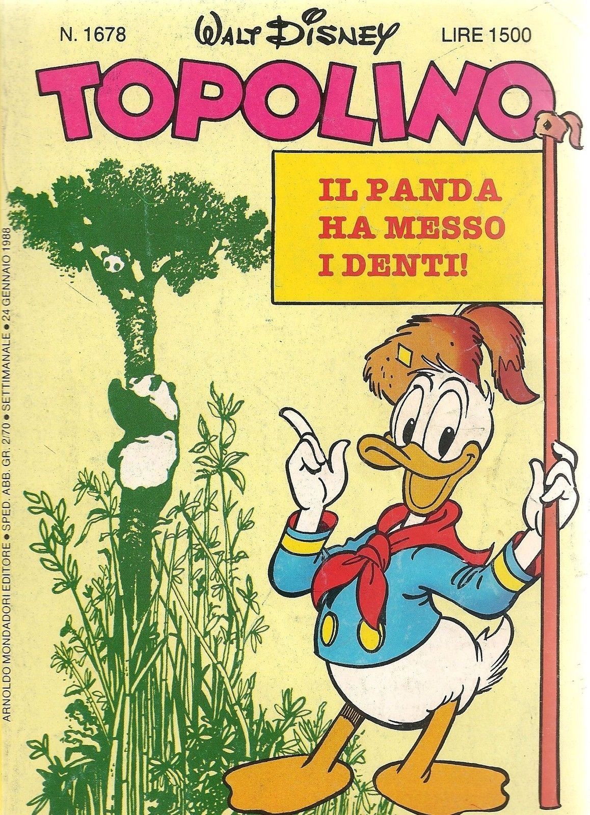 TOPOLINO N° 1678 - 24 GENNAIO 1988