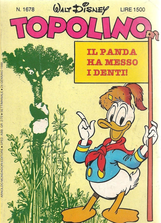 TOPOLINO N° 1678 - 24 GENNAIO 1988