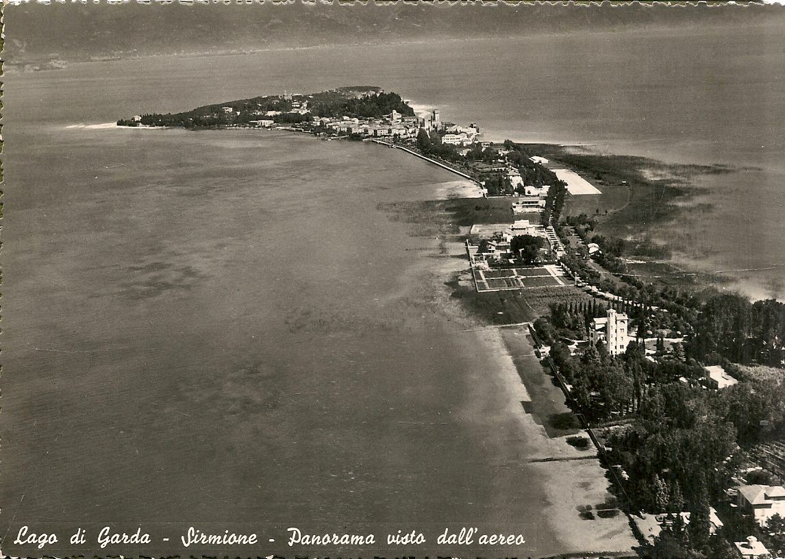 SIRMIONE - PANORAMA DALL'AEREO - V1955