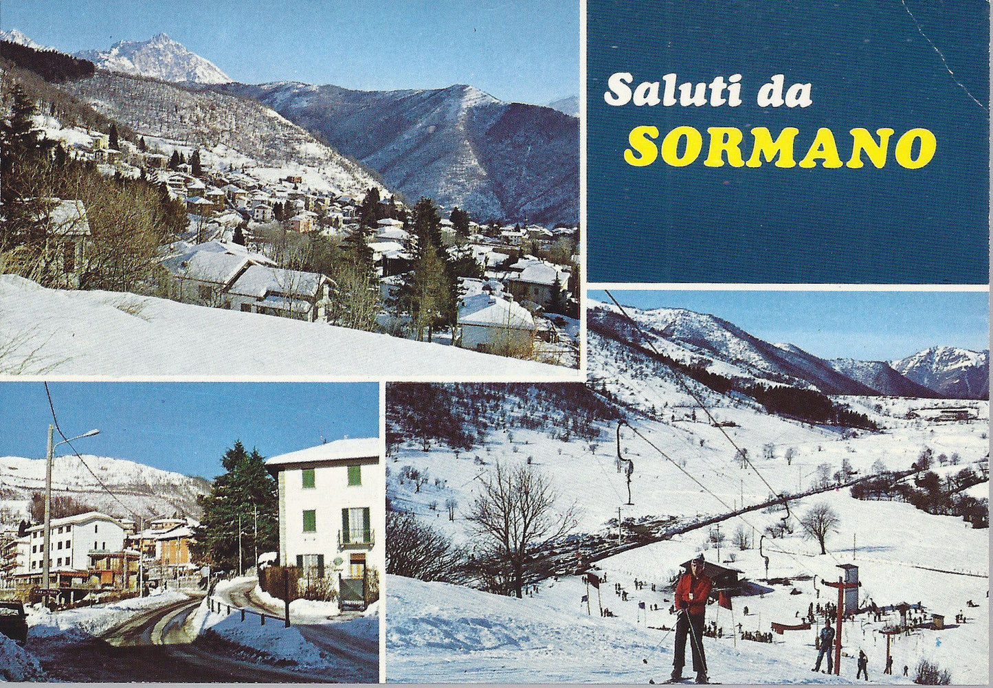 SORMANO - SALUTI - 3 VEDUTE - NV - FG - skylift