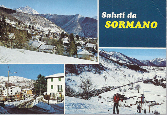 SORMANO - SALUTI - 3 VEDUTE - NV - FG - skylift