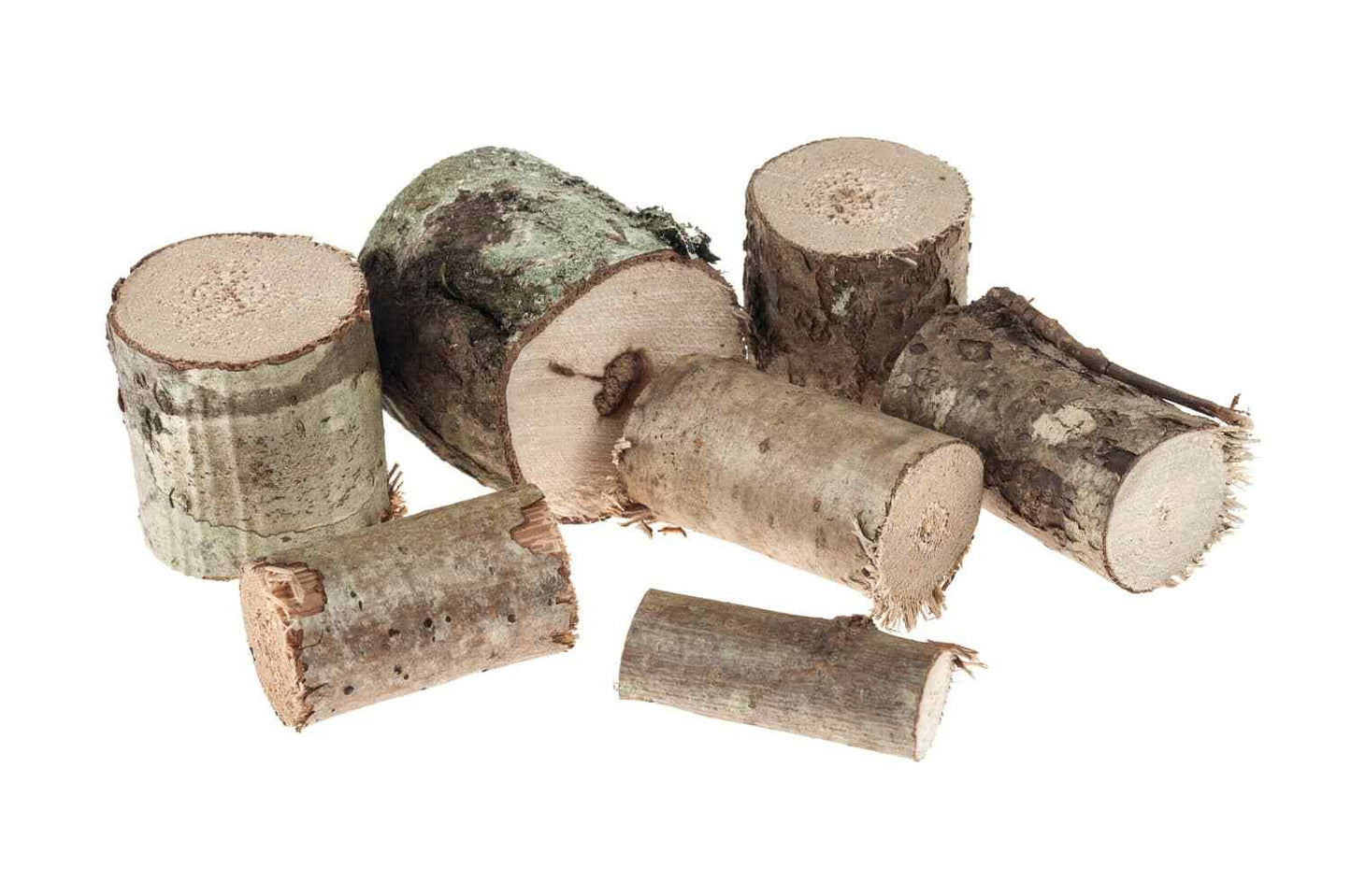TRONCHETTI DI LEGNO - ASSORTIMENTO DI 10 PEZZI - DIAM. MILLIMETRI 30-40 X 30H