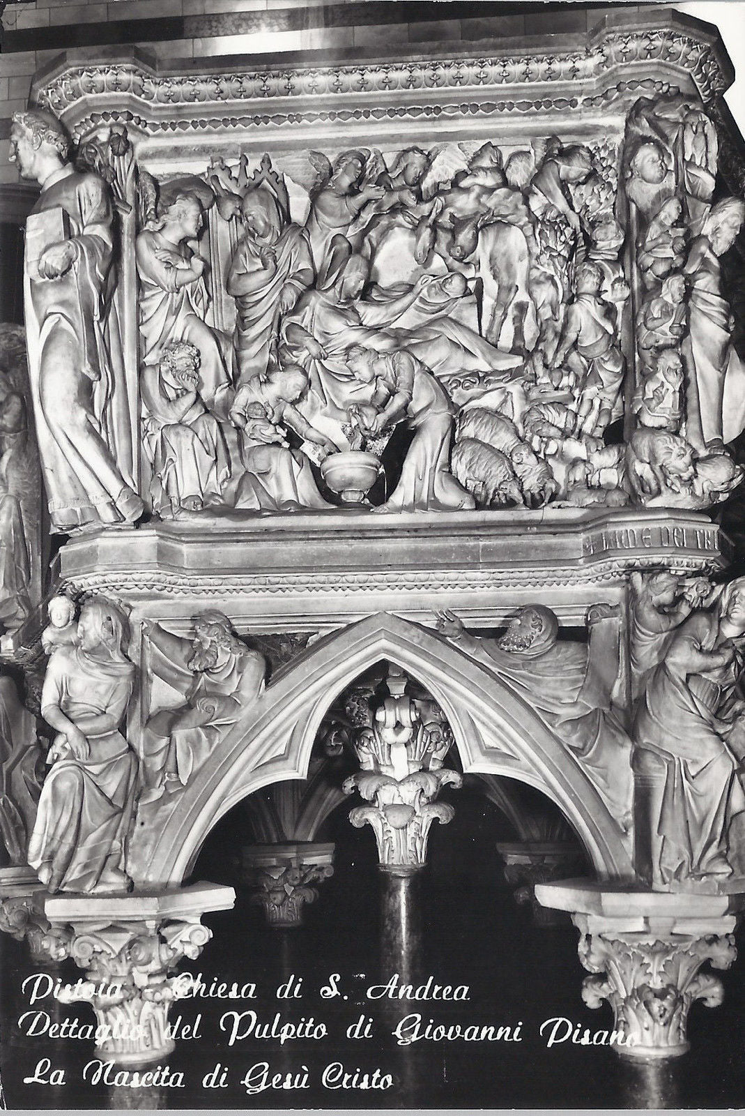 PISTOIA - CHIESA DI S. ANDREA - PULPITO DI GIOVANNI PISANI -
