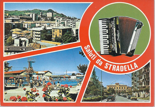STRADELLA - SALUTI - 3 VEDUTE - NV - FG