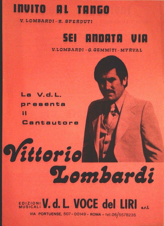 INVITO AL TANGO - SEI ANDATA VIA - VITORIO LOMBARDI - SPARTITO-SHEET MUSIC