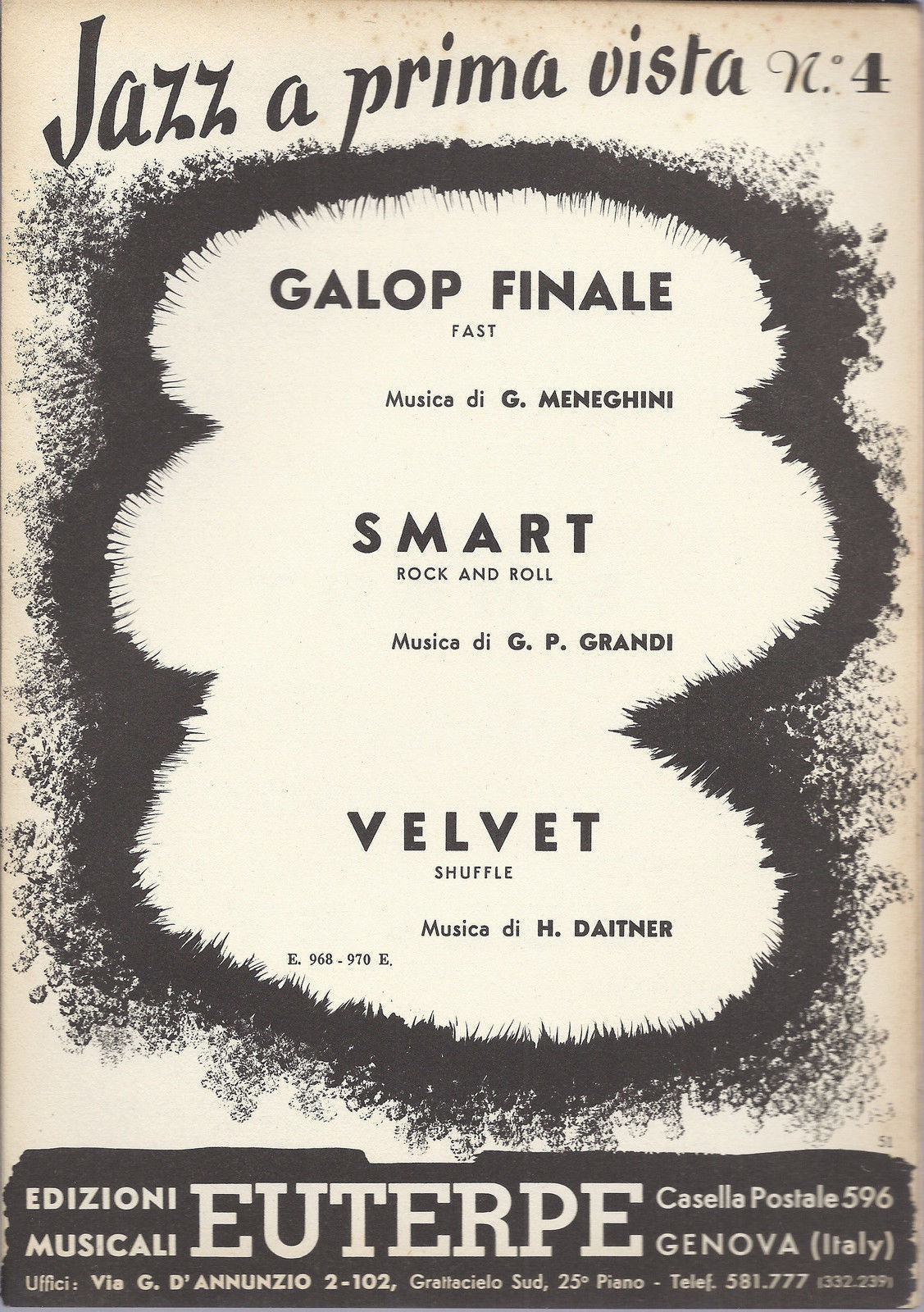 GALOP FINALE  G. Meneghini - SMART  G.P. Grandi - VELVET  H. Daitner # SPARTITO