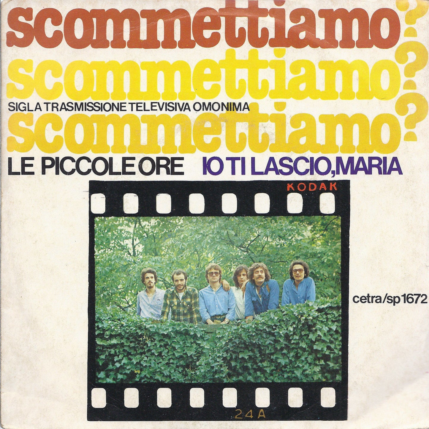 SCOMMETTIAMO? - IO TI LASCIO, MARIA = LE PICCOLE ORE