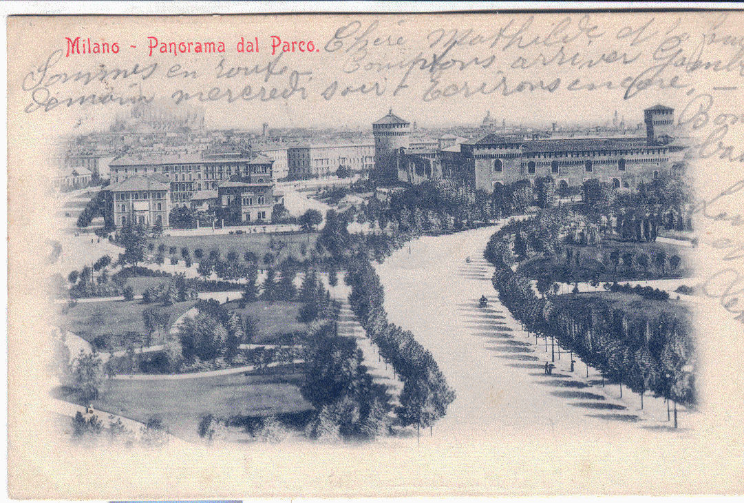 MILANO - PANORAMA DAL PARCO V1901