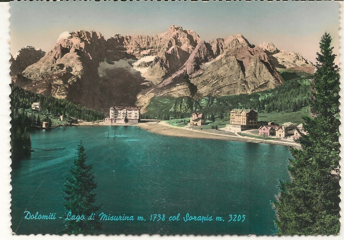 LAGO DI MISURINA COL SERAPIS - NV -ACQUARELLATA