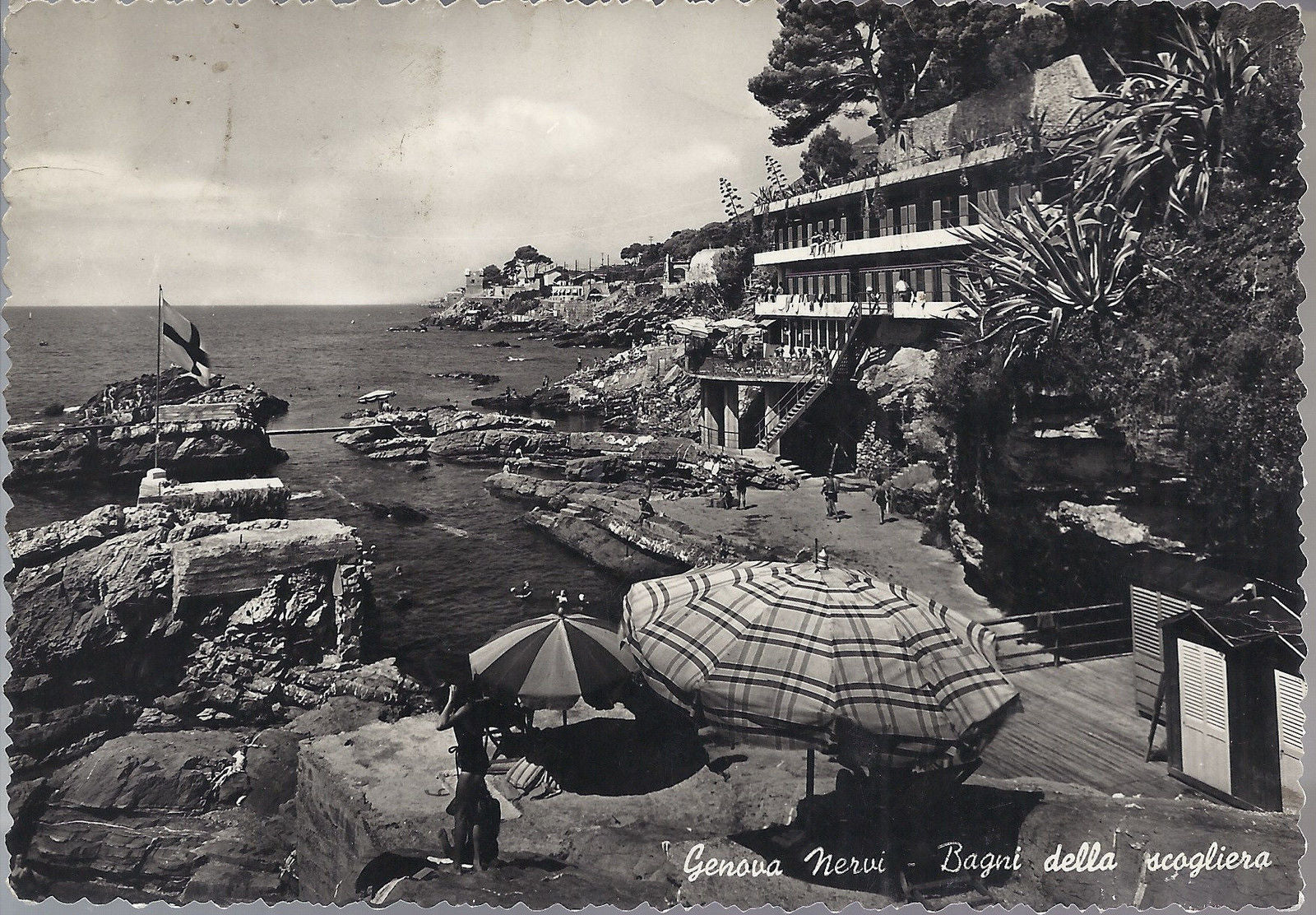 GENOVA NERVI - BAGNI DELLA SCOGLIERA - V anni '50 - FG