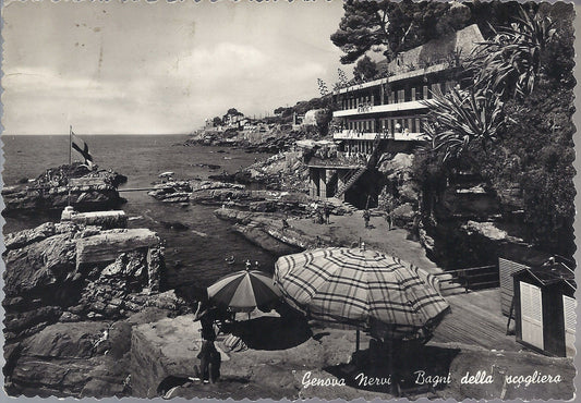 GENOVA NERVI - BAGNI DELLA SCOGLIERA - V anni '50 - FG