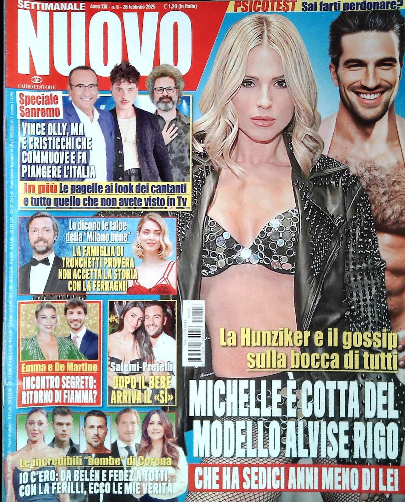 SETTIMANALE NUOVO - 26 FEBBRAIO 2025 - HUNZIKER-SANREMO-FERRAGNI-DE MARTINO