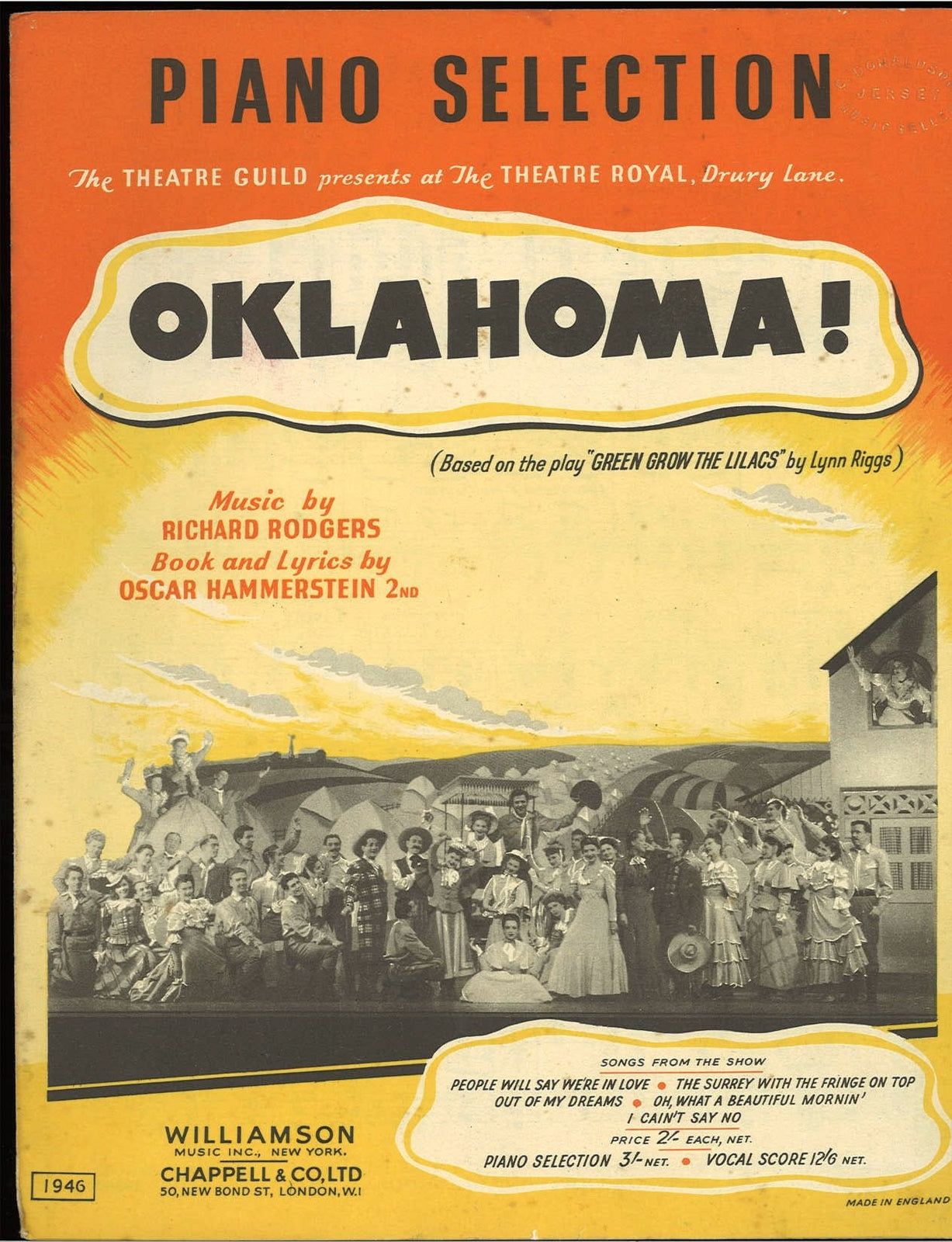 OKLAHOMA - RICHARD RODGERS - SPARTITO-SHEET MUSIC