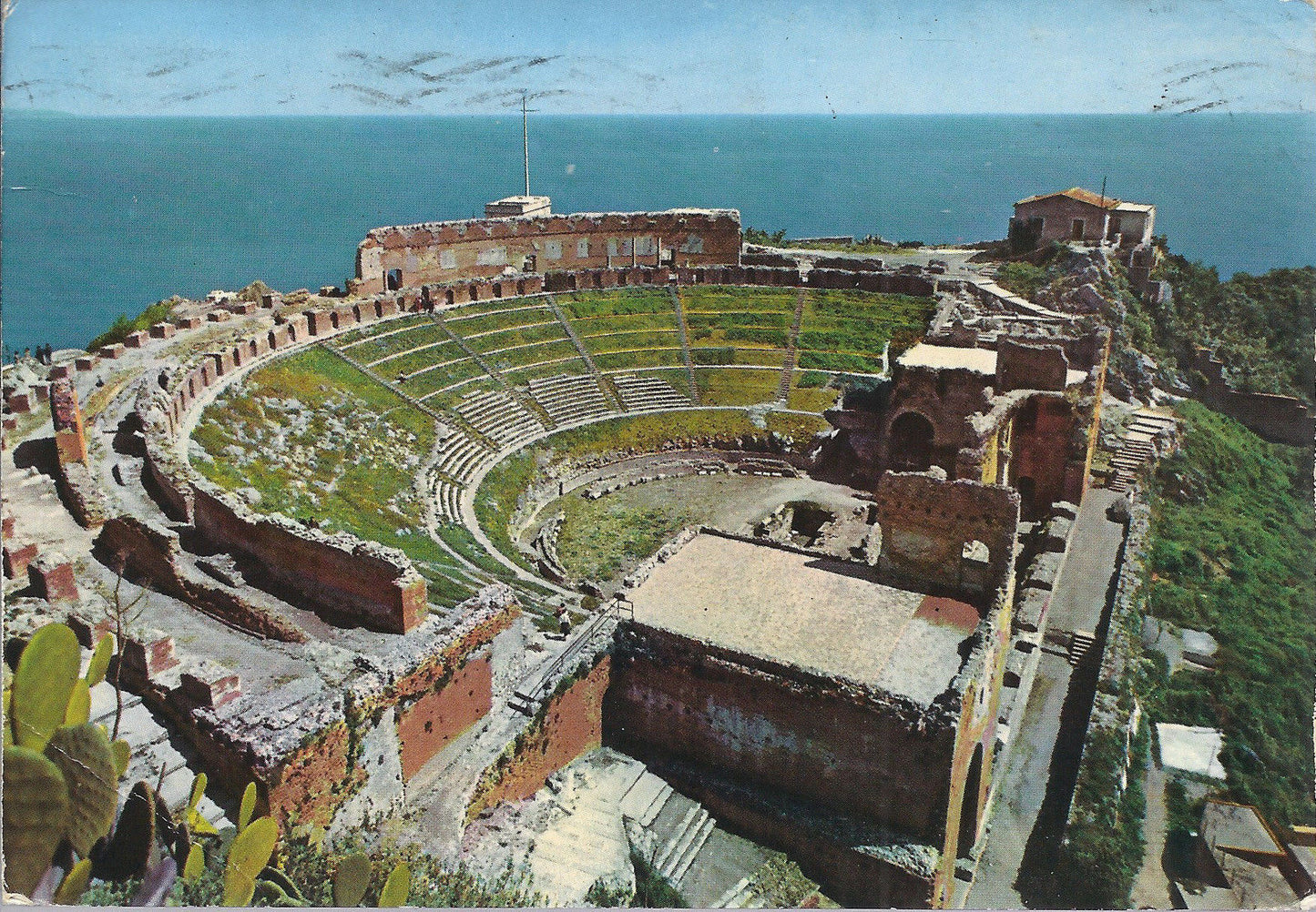 TAORMINA - TEATRO GRECO - LA CAVEA - V 1972 - FG