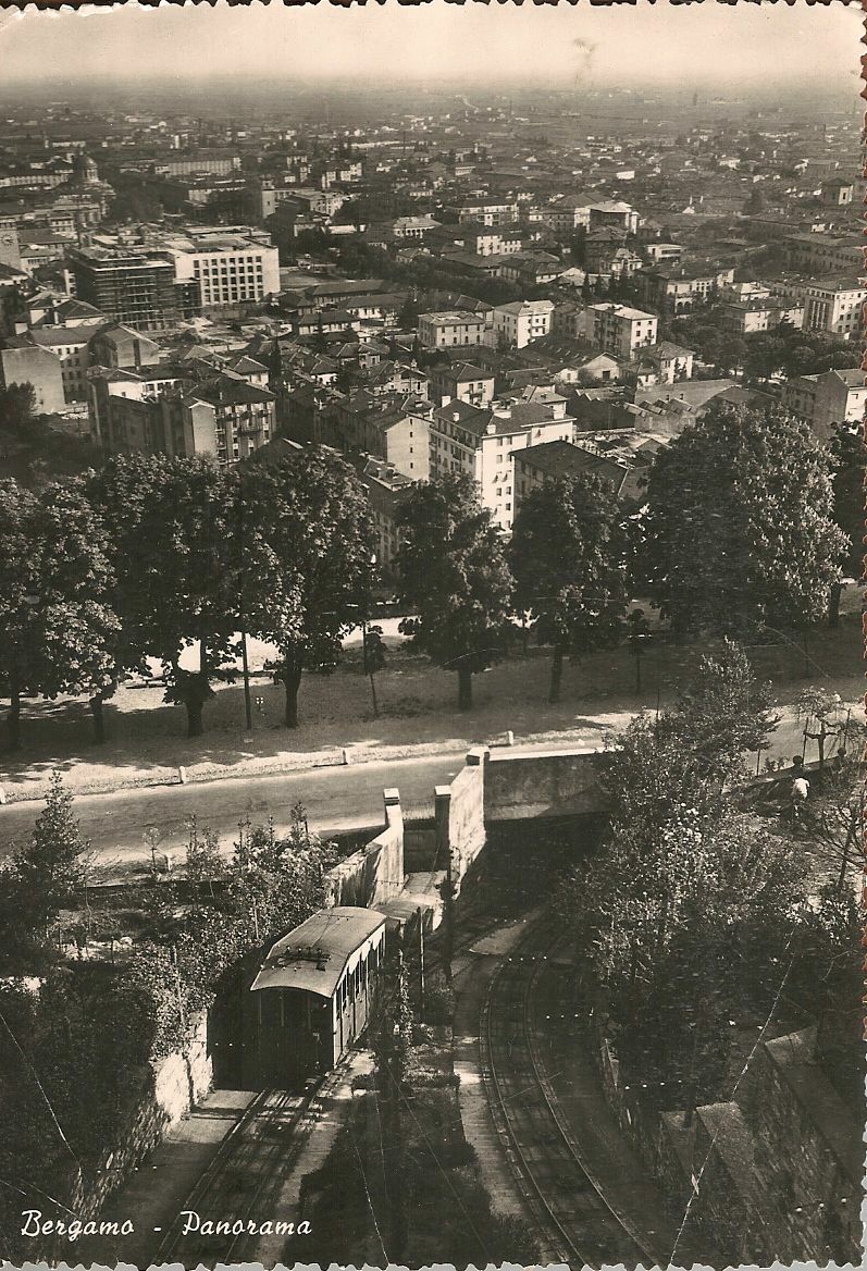 BERGAMO - PANORAMA - FUNICOLARE -V ANNI 50