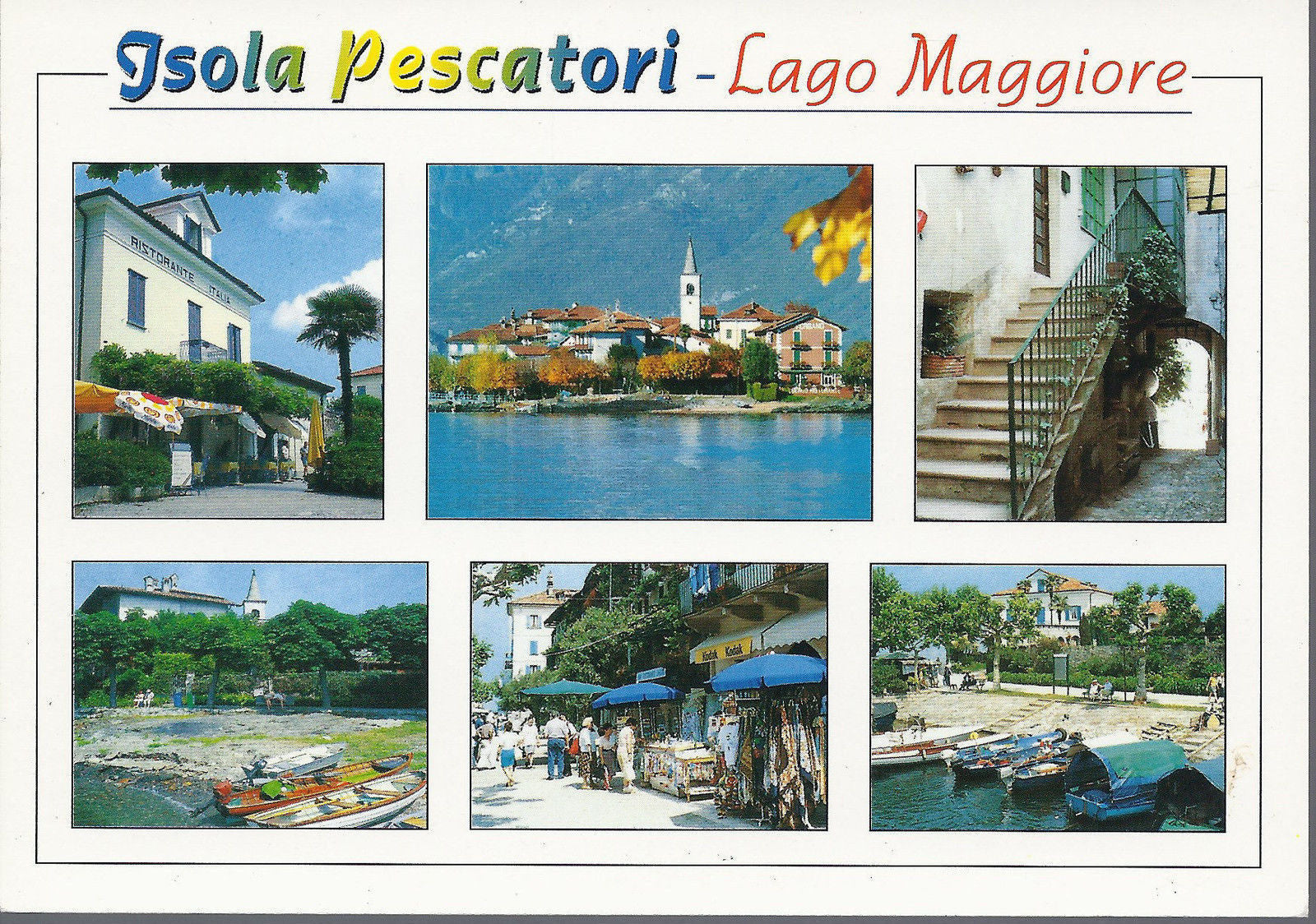 ISOLA DEI PESCATORI - LAGO MAGGIORE - 6 VEDUTE - NV