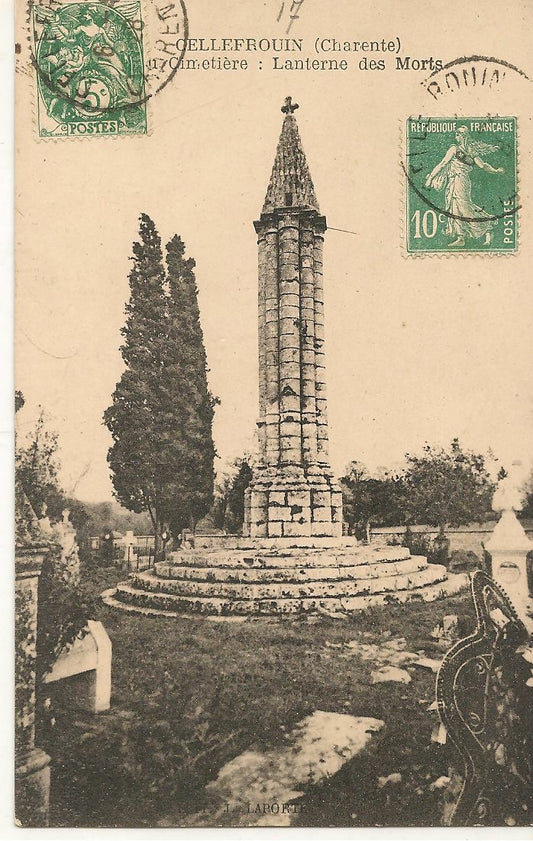 CELLEFROUIN - CEMETEIERE LANTERNE DES MORTS - V1928