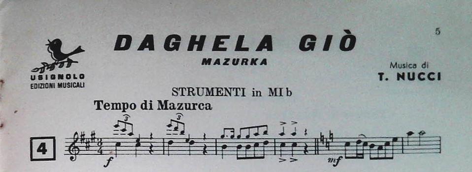 BALLABILI CAMPAGNOLI - 7 BRANI - SPARTITO-SHEET MUSIC