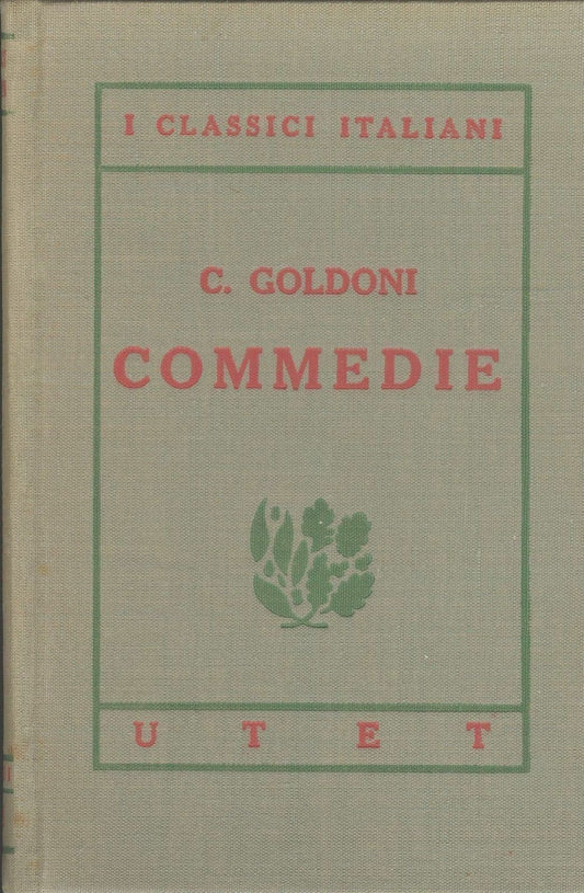 COMMEDIE - CARLO GOLDONI - UTET 1922