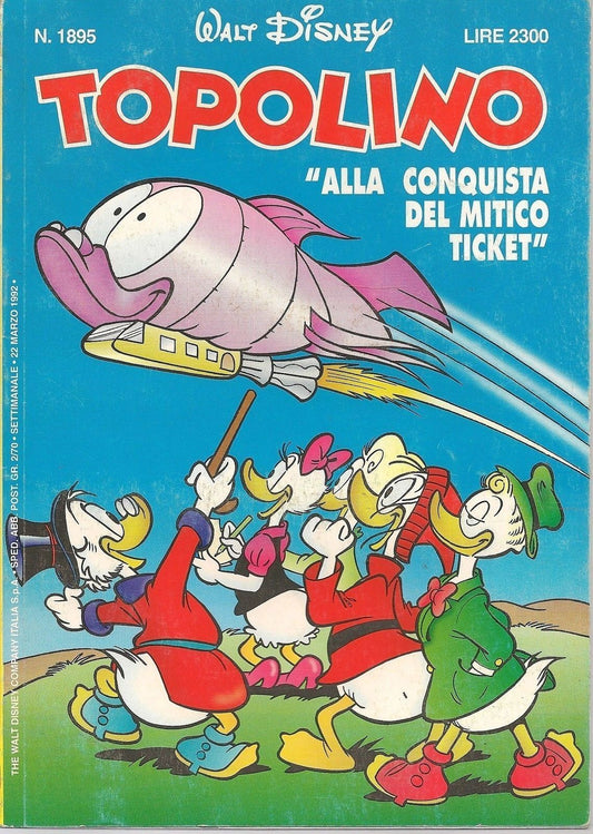 TOPOLINO N° 1895  - 22 MARZO 1992