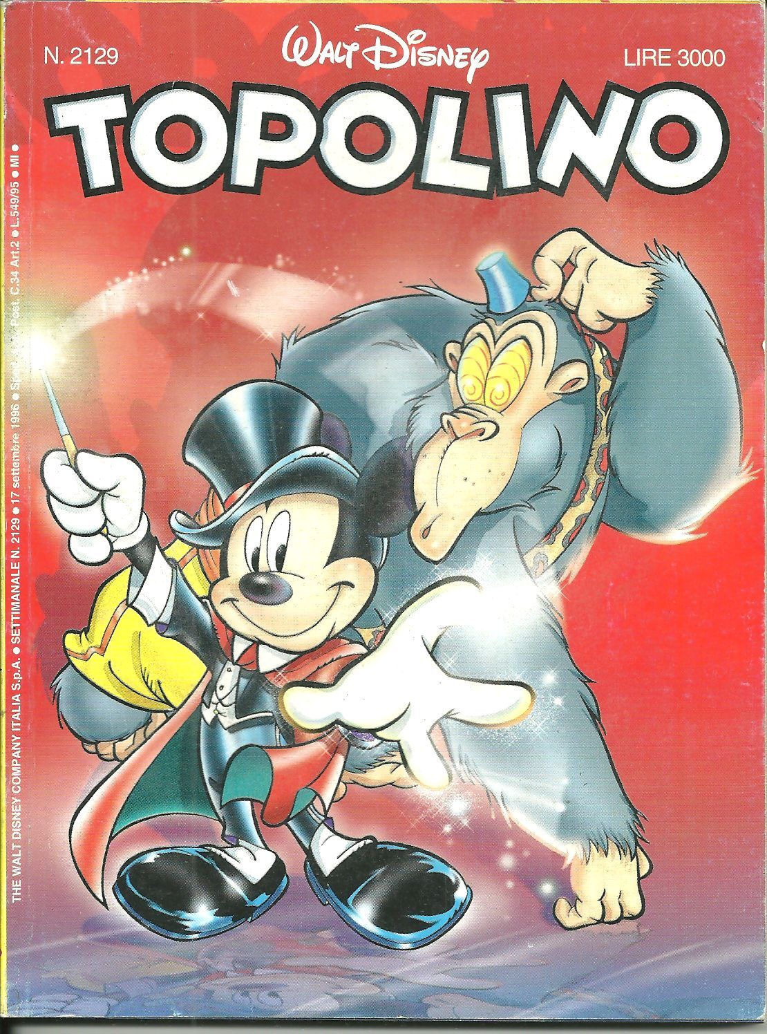 TOPOLINO N. 2129 - 17 SETTEMBRE 1996