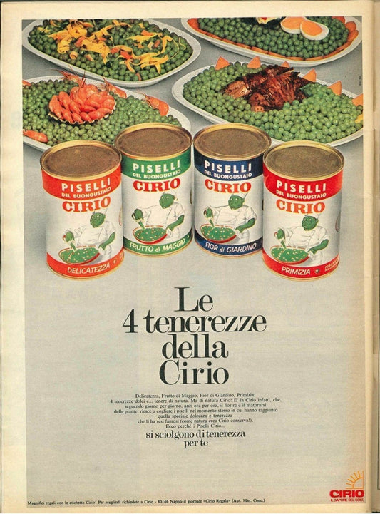LE QUATTRO TENEREZZE DELLA CIRIO - ADVERTISING