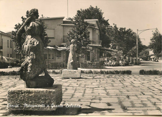 CERVIA - MONUMENTO A GRAZIA DELEDDA - V1962