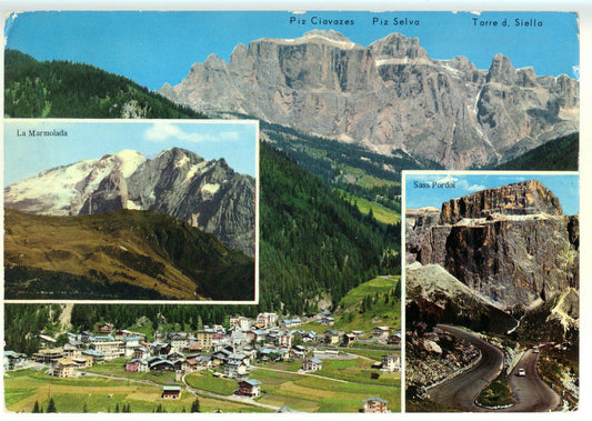 CANAZEI - GRUPPO SELLA - SASS PORDOI - LA MARMOLADA - V1970
