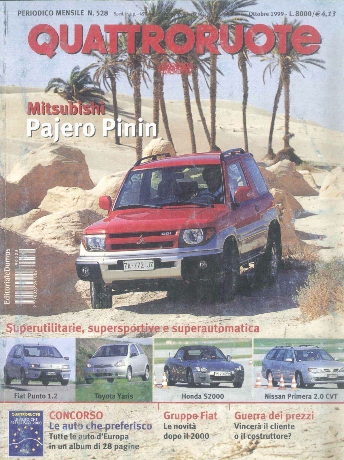 QUATTRORUOTE N 528 - OTTOBRE 1999